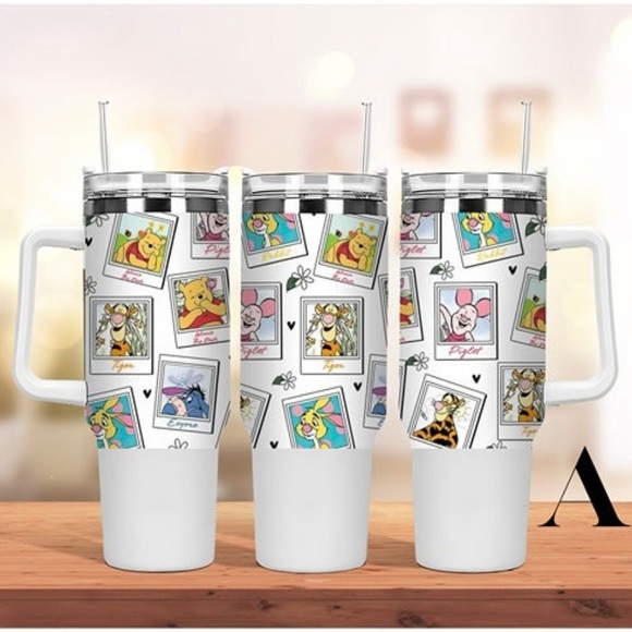 Custom Disney Winnie the Pooh tumbler Brand new 40 oz double wall stainless trav - Picture 8 of 15